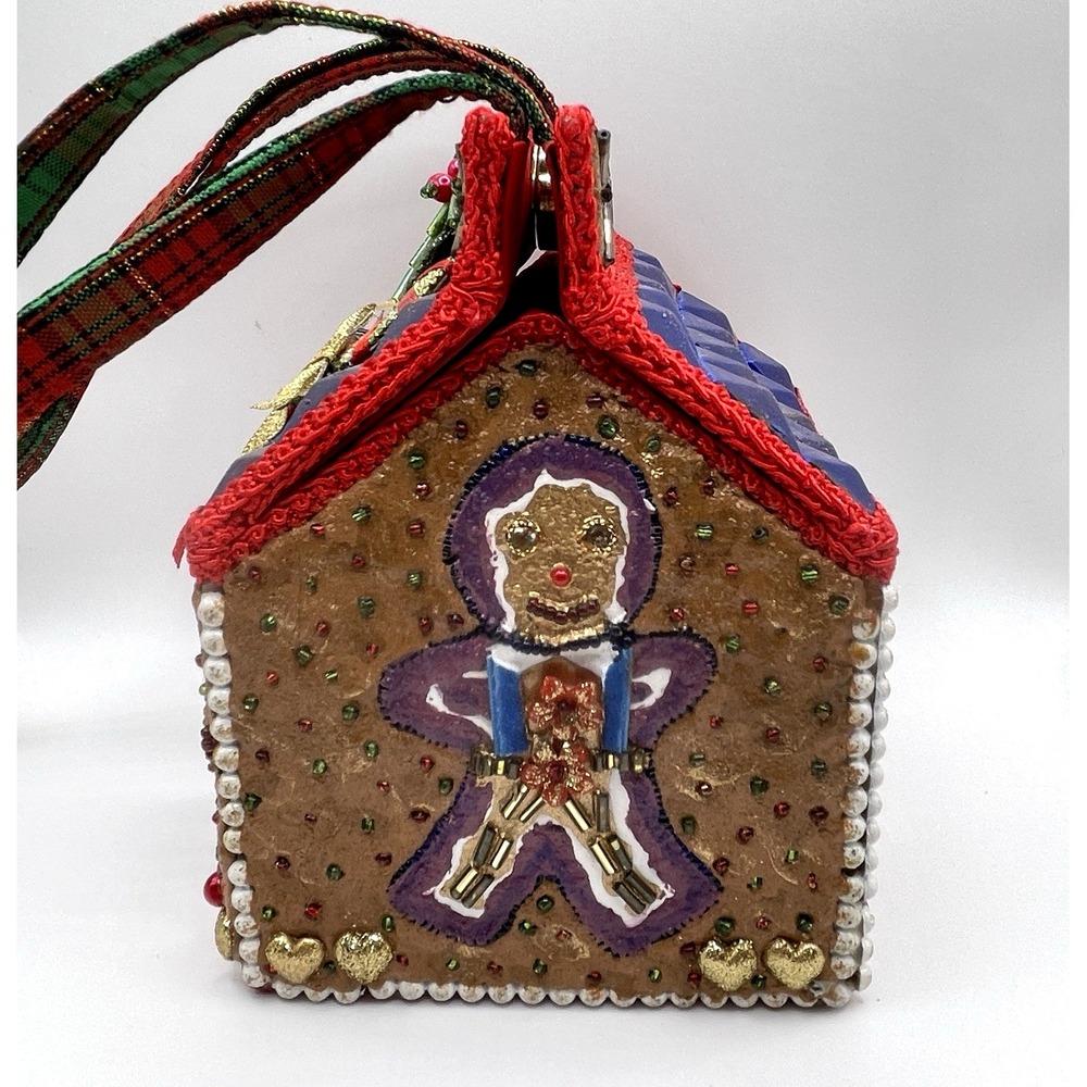Vintage Mary Frances Gingerbread House Christmas Purse Handbag‎ - Picture 4 of 8